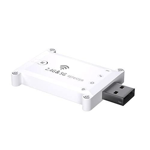 Richolyn Répéteur Wi-FI | Adaptateur Wi-FI USB, Plug and Play - Mini Adaptateur pour Ordinateur de Bureau, clé WiFi Double Bande 2,4 GHz/5 GHz pour Une Transmission sans Fil Plus puissante Cover