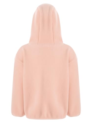 Girls Hooded Fleece Jacket Winter Warm Coats Long Sleeve Double-Sided Outerwear2