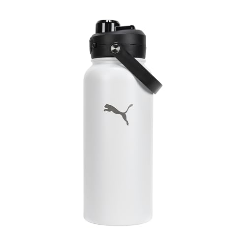 Image of PUMA unisex-adult 32oz Insulated Stainless Steel Water Bottle With Carry Handle