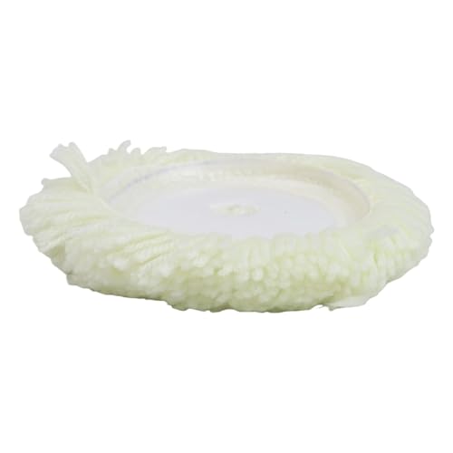 Image of Lagomloot Wool Polishing Bonnet Pad, 180mm 7 Inch Soft Wheel for Furniture Car Metal, Compatible with Pneumatic Electric Polishers