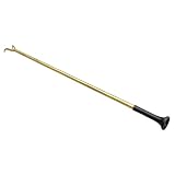 Blow Poke Fireplace Tool 32 Inch with Fire Poker, Handmade Fire Blowing Stick Split Type Compact Fire Starter, Fire Blow Stick Gold, Fire Poker Blower Stick, Fire Blower