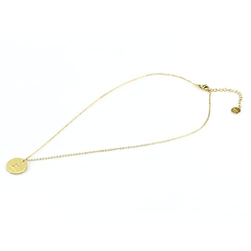 Flowers Collana in Acciaio colore dorato o