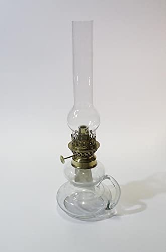 Lampada A Petrolio Con Manico (Trasparente, Rosso) (Rosso)