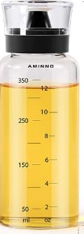 WANDGU 2 botellas de aceite de oliva de 500 ml: botellas de vinagre de aceite vacías con tapa superior de acero inoxidable, dispensador de aceite a prueba de fugas, botella de aceite de oliva con