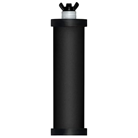 Purewell Gravity-Fed Water Filter, High Capacity 2.9 Gallon with 2 Purification Elements for Home and Travel (Black-1) Cover