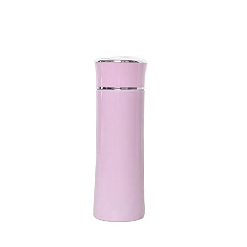 JEONSWOD Taza de agua portátil, aislamiento definitivo, doble pared de acero inoxidable termo cintura delgada estudiante…
