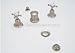 Rohl Five Hole Bidet w/Cross Handles Perrin & Rowe Bath U.3961X-STN Bidet Faucets