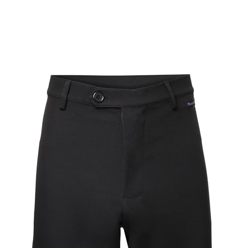 Ready4Dance Herren-Hose für Ballsaal, Standardtanz und lateinamerikanischen Tanz, 05 Schwarz,XXL