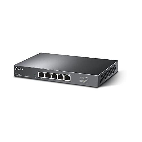TP-Link TL-SG105-M2 Switch Ethernet 2.5 Gigabit 5 Porte, Cablaggio Hassle-Free, Plug & Play, Funzione Silenziosa, Ideale per Casa, Ufficio, Gaming, Access Point WiFi 6, Montaggio Desktop o a Parete.