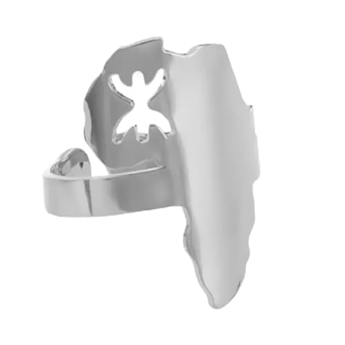 Joyería bereber de África con grabado detallado anillo masculino exclusivo