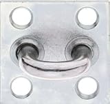 Öse auf Platte Bügelbreite 32 mm Bügelhöhe 29 mm Bügel-Ø 8 mm Stahl galv. verz. dickschichtpassiviert 10 pièces