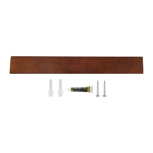 16 inch Oak Magnetic Knife Strip Wall Mounted Magnetic Knife Holder Powerful Adsorption Cutter Holder Safe Hanging for Home(Brown)