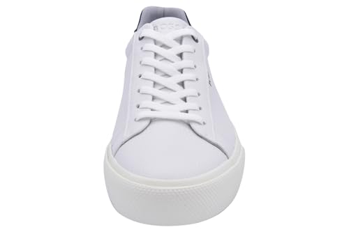 Image of BOSS Men's Aiden Logo Block Leather Low Top Sneakers | Casual Shoes