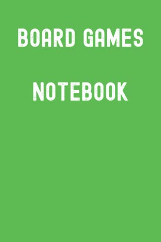 Board Games Notebook: Skirret Green Matte Finish Lined Journal, 120 Pages, 6 x 9, Gift For Thinkers, List Makers and Doers (Board Games Notebook Journal) image 2