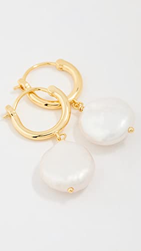 Gorjana Women's Reese Pearl Huggies3