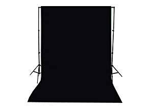 Priyam 8 x12 FT chromakey LEKERA Backdrop Photo Light Studio Photography Background -Black (with Carry Bag)