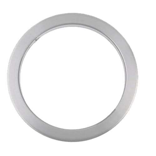 Image of Countertop Embedded Hollow Ring Stainless Steel Trash Grommet Accessories Round Built-in Trash Can Accessories for Mall Kitchen Bathroom Office (Sliver)