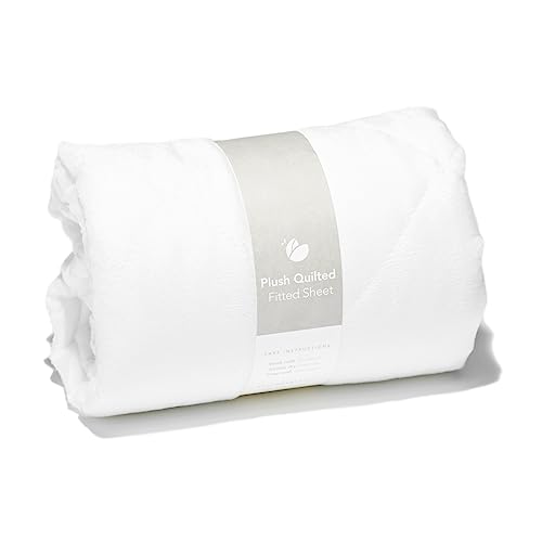 Guava Family - Lotus Crib Plush Quilted Fitted Sheet | Designed for Perfect, Manufacturer-Approved Fit, Soft & Safe for 1 Yr & Older, Unisex, Boys & Girls (New)