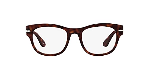 Image of Persol Women's Po3270v Square Prescription Eyewear Frames, Havana/Demo Lens, 52 Mm