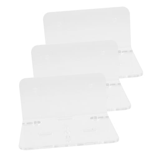 balacoo 3pcs Acrylic Floating Shelves Baby Monitor Stand Security Camera Wall Mount Bracket