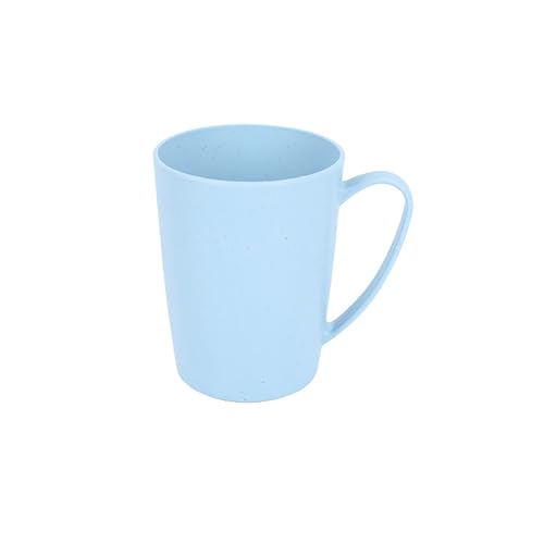 Reusable Plastic Mugs with Handles for Mouthwash Unbreakable Plastic Mugs for Bathroom Kitchen