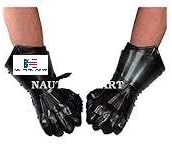 NauticalMart Medieval Black Gauntlets Hand Guards