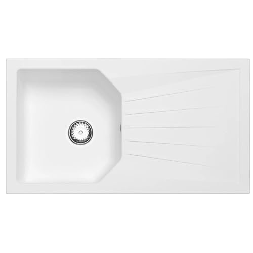 Fregadero Blanco 1 Seno LD780WH con Escurridor de Composite BIO 2