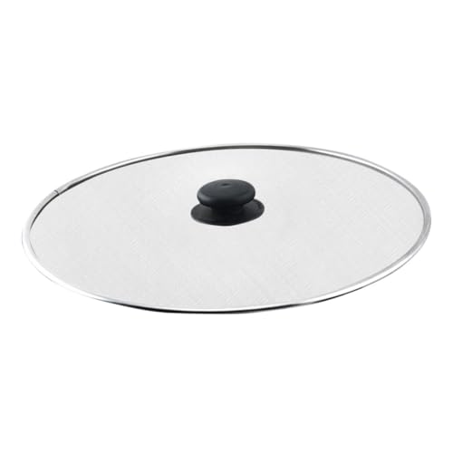 Cabilock Stainless Steel Frying Pan Splatter Screen Guard Oil Splash Shield for Kitchen Cooking Easy to Clean Grease Protector Fits Pots and Pans for Home