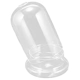 Cloche d'exposition avec socle : le simple couvercle en verre transparent met en valeur la beauté de l'objet qu'il contient sous les angles. pratique et décorative, cette cloche d'exposition transparente est fournie avec un socle