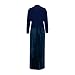 Sweater Dress for Women Long Sleeve Crewneck Pullover Patchwork Fall Winter Maxi Dress Fashion Casual Loose Clothes S-3XL Blue
