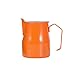 Poręczny Mleko Frothing Dzban Duża Pojemność Espresso Maszyna Akcesoria Maszyna Ze Stali Nierdzewnej Dzbanek Kawy Latte Art Milk Frothing Cup Odporna na ciepło (Color : Orange, Rozmiar : 500ml)