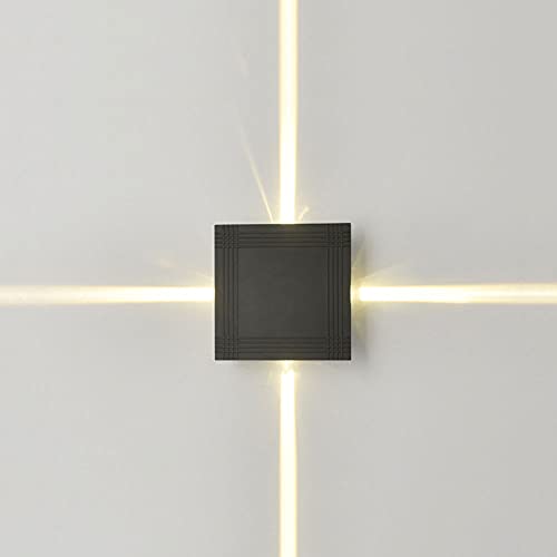 Applique murale extérieure étanche et antirouille luminaire de terrasse noir