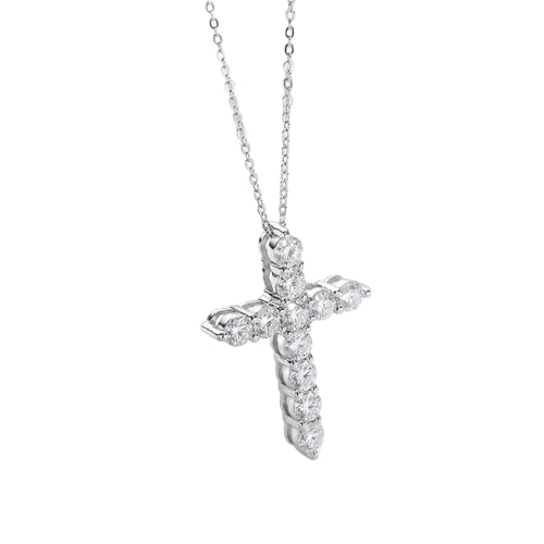 Collier Moissanite en argent sterling pour femme | Éclat luxe