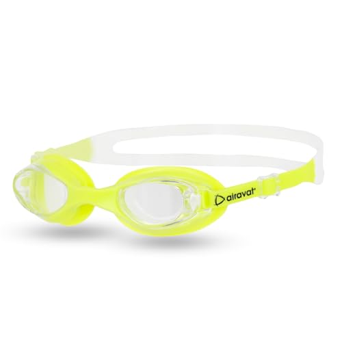 Image of AIRAVAT Hydro 1027 Swimming Goggles, Adjustable Pool Goggles For Adult, Youth, Boys & Girls, Optic Quality Poly carbonate Lenses, 100% UV Protection Anti-fog Coated, Ultra Durable (Green)