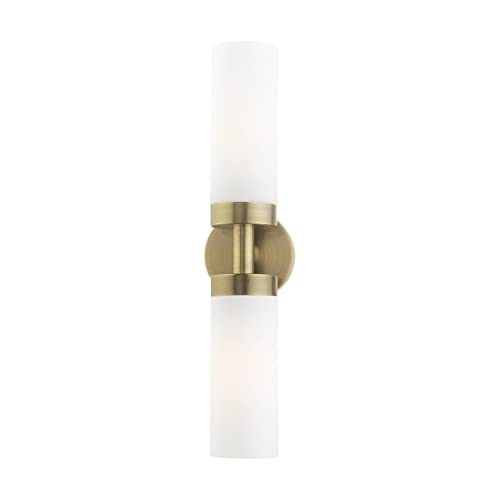 Image of Livex Lighting 15072-01 Aero Wall Sconce, Antique Brass