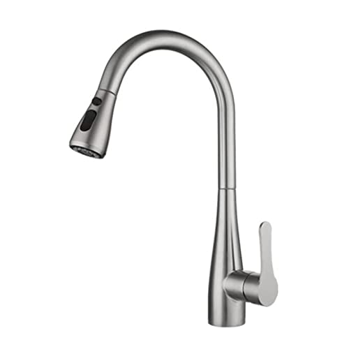 Robinets de cuisine avec douchette extractible mitigeur d'évier inox