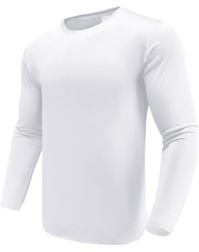 Long Sleeve Tee Shirts for Men, Dry Fit Moisture Wicking Lon