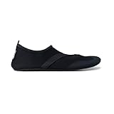 FITKICKS Men's Classic Active Footwear Water Shoes Foldable Shoes - Black/Black, X-Large