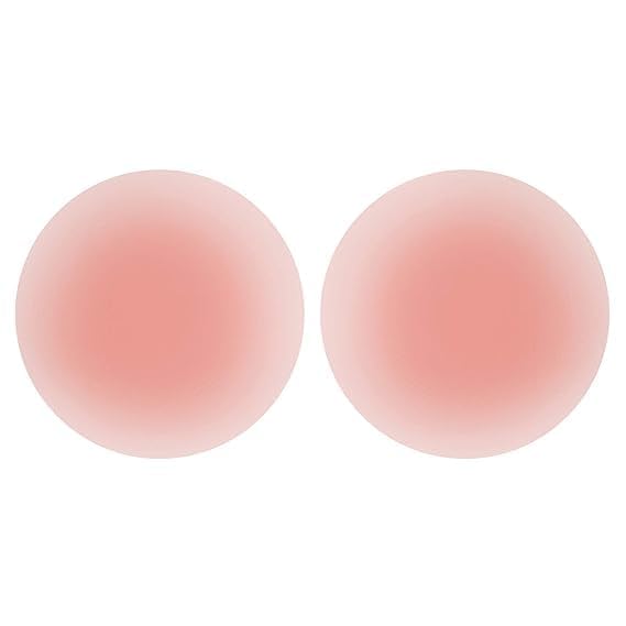 Brahmani 2 Pairs Silicone Nipple Covers for Women – Reusable Invisible Adhesive Pasties, Seamless Strapless Bra Pads for Backless Dresses, Tops-picture-22