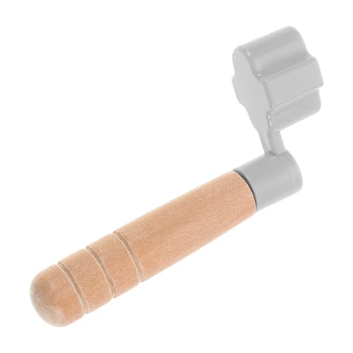 HEATSHAKING 弦巻き器 木製ハンドル ギターペグワインダー エレキギター アコースティックギター用 ブリッジピンプ付き メンテナンスツール 軽量 携帯便利