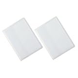 PENIKOKO 2個 ネイルシール収納アルバム スロット 大容量ポータブル透明デザイン ネイルアートステッカー整理 整頓用コレクションブック 対