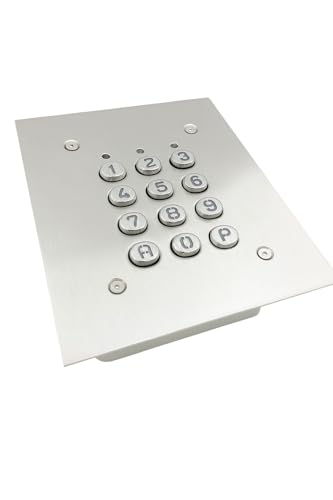 ACIE SU2-EAB-TME Clavier 2 relais avec 60 codes/touches métalliques Plaque Inox