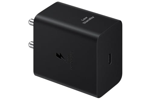 Image of Samsung 45W GaN Type-C Charger with 1M Cable Compatible with Samsung S25 /S25 Plus /M35 /F05 /M15 /F15 /A15 /A14 /M14 /F14 /M34 /F34 /S24 Ultra /S23 FE /Z Fold /Flip, Fast USB-C Adapter for Phone & Tablet P
