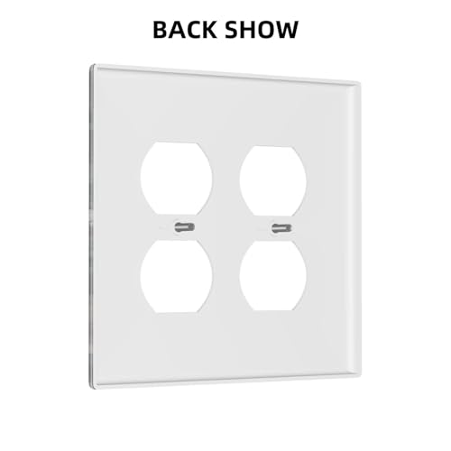 Decorative Outlet Covers Rustic Big Pink Flowers White Peony Floral 2 Gang Wall Plate Cover Double Duplex Receptacle Two Switch Light Switch Cover Plate Jumbo Faceplate