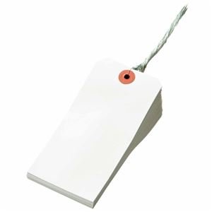 (まとめ) TANOSEE 再生紙針金荷札 2号 60×120mm 1箱(1000枚) 【×3セット】 ds-1576962