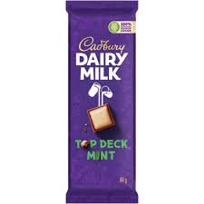 Welkom USA Famous Spoon with Dairy Milk_Top Deck Mint Chocolate_2.82oz/80_4 Pack