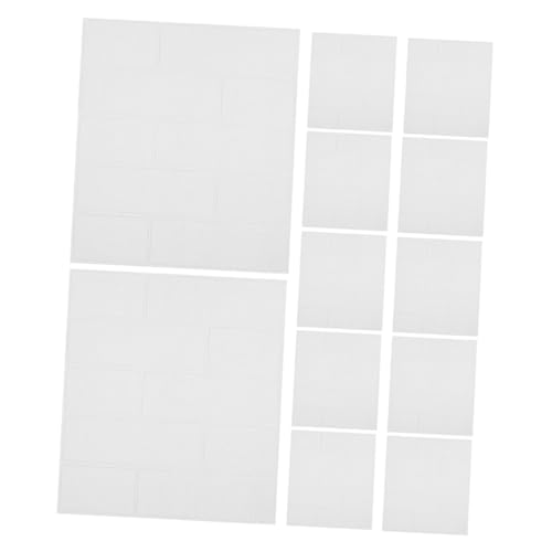 jojofuny 30 Piezas Pegatinas De Pared 3d Cartón De Yeso Pegatina De Ladrillo Removible Pelar y Pegar Ladrillo De Pared Lama Pasta De Papel Tapiz Doble Banda Cochera Muro Espuma Xpe