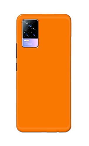 Image of Plain Orange Hard Back Case Cover for Vivo Y73 / Vivo V21e 4G Back Cover -(J5) VNS2229