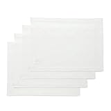 Solino Home Medium Weight Linen Placemats - 100% Pure Linen Natural Fabric, European Flax Placemats...