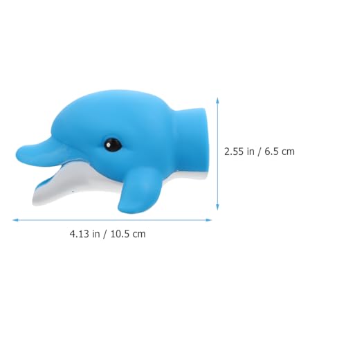 Image of Ipetboom Kids Faucet Extender Cartoon Sink Spout Guide Baby Hand Washing Tool Portable Vinyl Design 4.13X3.34X2.55 Inches Safe Toddler Bath Accessory